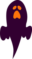 Abstract organic shape silhouette with flowing lines isolated on white background