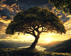 Majestic tree, natures beauty