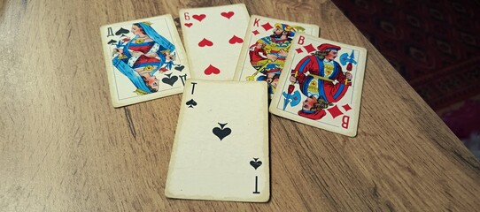 Old 13-16 playing cards from Ferdinand Piatnik and Sons around...
