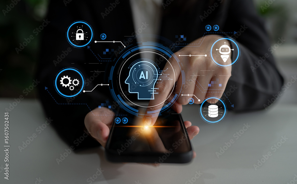 Poster ai security and data ecosystem integrate ai, data, and security into one connected system for automa