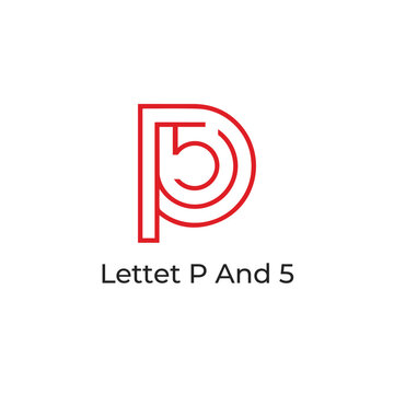 Modern P5 Letter Mark Logo