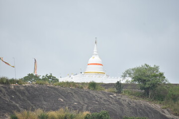 Pagoda on top of Athugala Viharaya (Athugala Rock Temple), Athugala (Ethagala), Kurunegala, Sri...