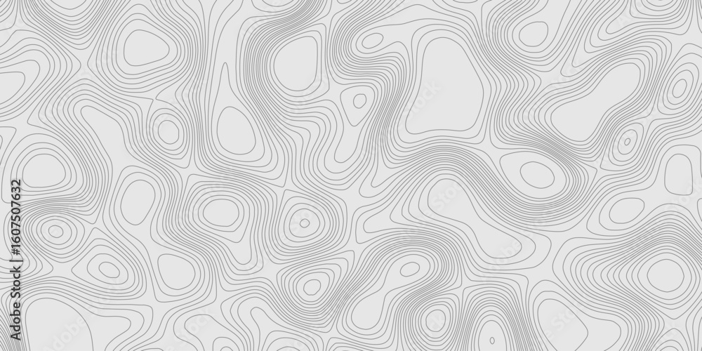 Poster modern design with contour abstract map relief line grey pattern with seamless topography background