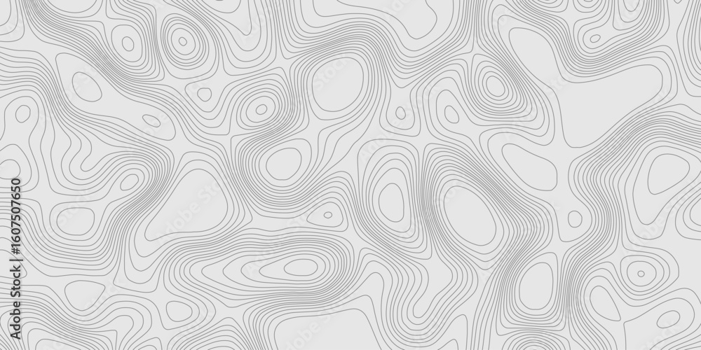 Poster modern design with contour abstract map relief line grey pattern with seamless topography background