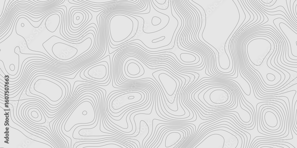 Poster modern design with contour abstract map relief line grey pattern with seamless topography background