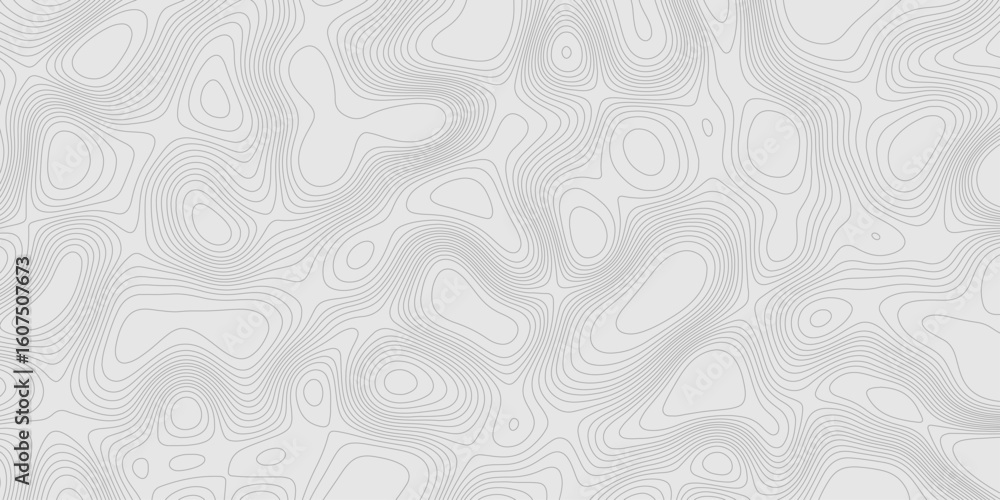 Poster modern design with contour abstract map relief line grey pattern with seamless topography background
