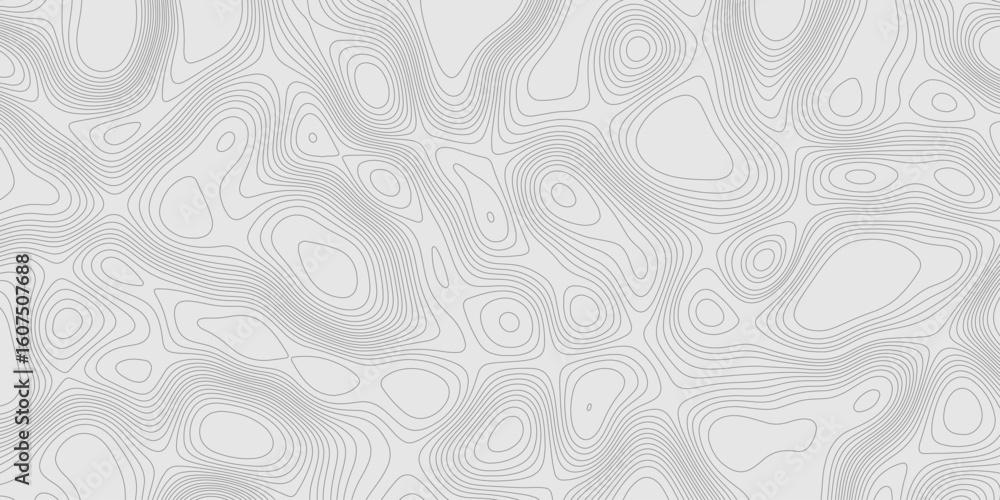 Poster modern design with contour abstract map relief line grey pattern with seamless topography background