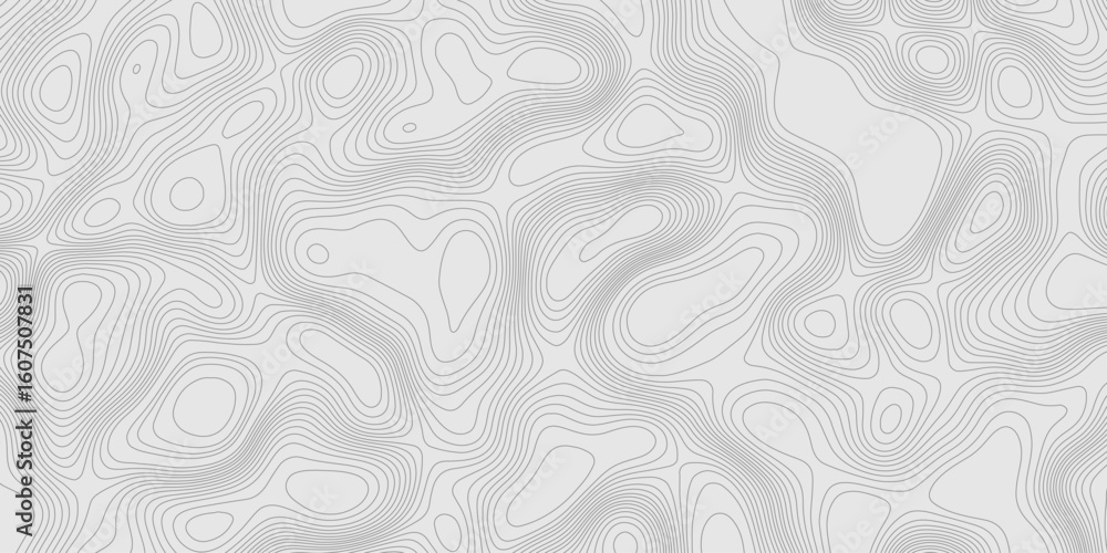 Poster modern design with contour abstract map relief line grey pattern with seamless topography background