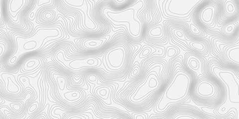 Modern design with contour abstract map relief line grey pattern with seamless topography background, geographic mountain relief abstract lines grey landscape design texture wavy curve shapes.