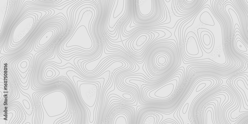 Poster modern design with contour abstract map relief line grey pattern with seamless topography background