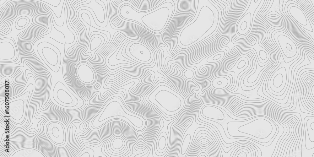 Poster modern design with contour abstract map relief line grey pattern with seamless topography background