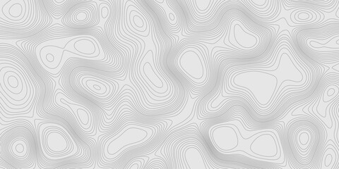 Modern design with contour abstract map relief line grey pattern with seamless topography background, geographic mountain relief abstract lines grey landscape design texture wavy curve shapes.