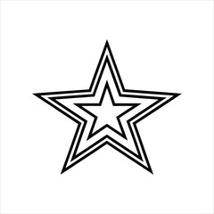 Classic Star Logo Design Vector Illustration