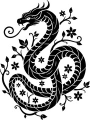 dragon tattoo skull tattoo, rose tattoo,  art vector