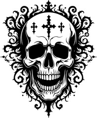 Fototapeta premium dragon tattoo skull tattoo, rose tattoo, art vector