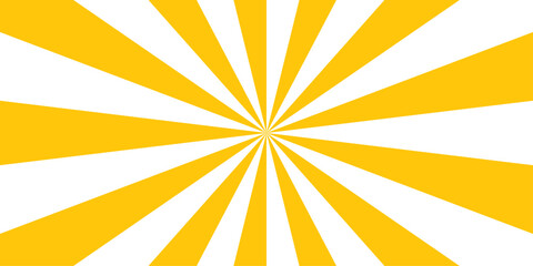 Vintage beam sunburst texture and Classic vintage sun rays pattern. Gradient white and yellow vintage illustration vector sunshine texture. Funky ray elements with Classic vintage rays design.