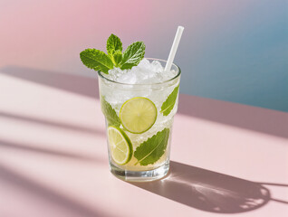 Refreshing Mojito Cocktail with Lime