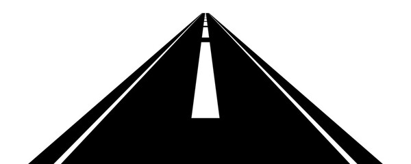 Curve road icon, highway winding line. Curve roadway illustration top view, road way