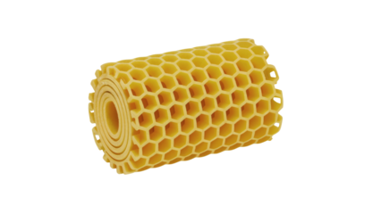 Natural honeycomb texture roll perfect for organic product packaging and natural decor projects.