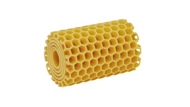 Natural honeycomb texture roll perfect for organic product packaging and natural decor projects.