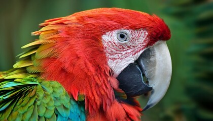 attractive parrot feathering