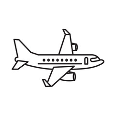 Airplane jet with wings and engines in flight aircraft aviation