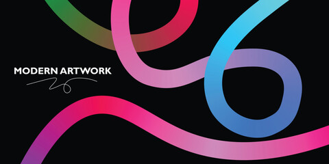 Dynamic abstract gradient lines for vibrant modern backgrounds and creative design projects, stylish artwork