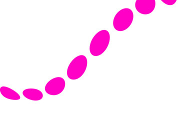Abstract Magenta Ellipse Curve Graphic