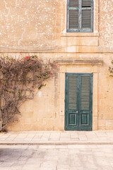 old door with shutters