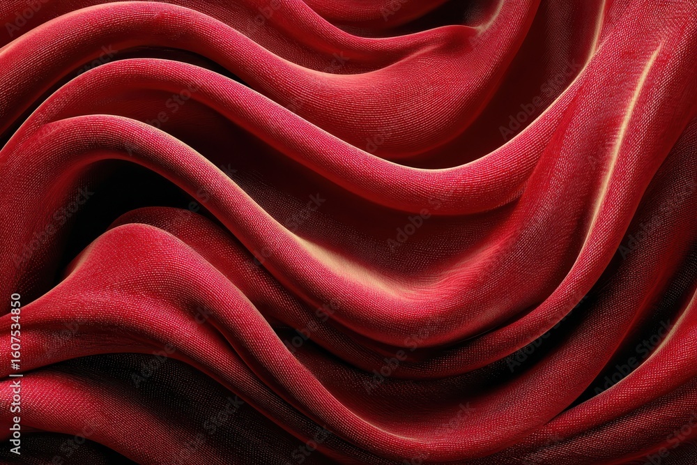 Aufkleber vibrant red flower petals creating a rich tapestry of texture and color in a close-up view designed 