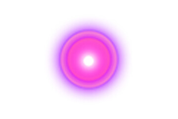 Glowing purple and pink energy orb Lens Flare PNG isolated on transparent background
