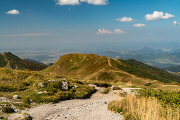 Hiking in the Mala Fatra Mountains, Slovakia.