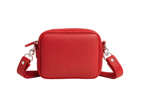 Red square crossbody bag