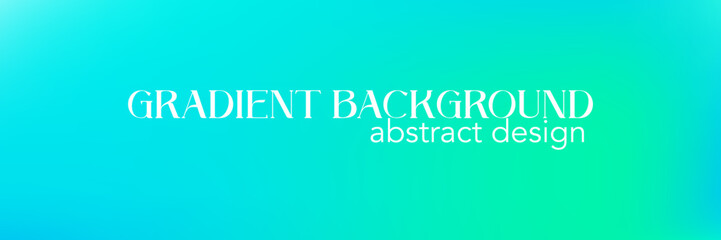 Gradient mesh aqua marine smooth background. Blue gradient mesh aquamarine teal abstract design. Emerald color bg. Vector illustration