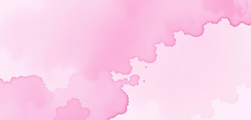 Obraz premium Dreamy pink watercolor wash, textured paper background, elegant, canvas