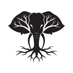 Elephant Roots Silhouette Tree Of Life