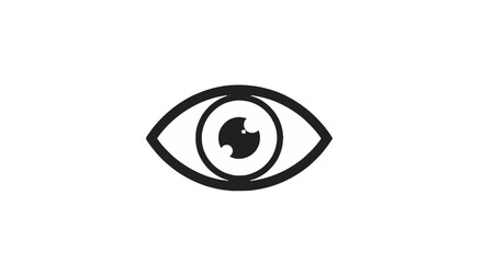 Minimalist eye icon for World Suicide Prevention Day. Vector symbol for mental health awareness, empathy & support.