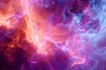 Obraz premium Glowing plasma energy, cosmic colors, sci-fi abstract background