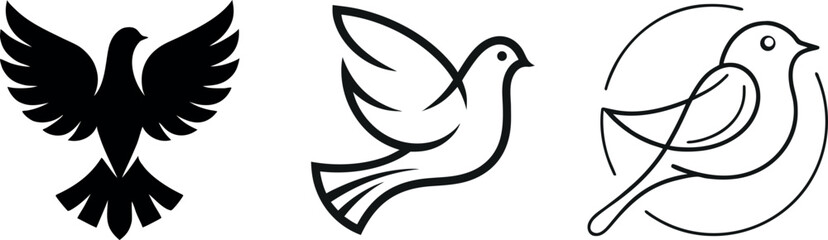 Bird logo symbol vector Art, Icons, and Graphics for Designers