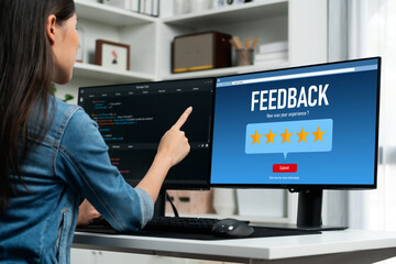 Customer feedback and review analysis by brisk computer software for corporate business