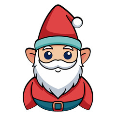 Cartoon santa claus illustration vector graphic christmas holiday season character design art