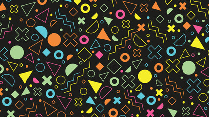 Beautiful Colorful Background with Different Shapes