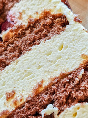 A piece of the traditional Schwarzwald cake