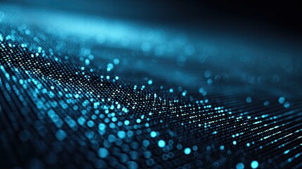 Abstract digital network design in deep blue and light blue.