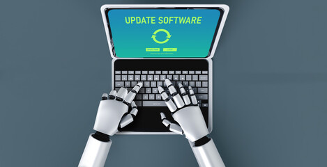 Software update on computer for modish version of device software upgrade