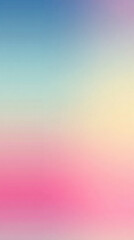 Naklejka premium blending bubblegum pink, baby blue, and cream creates a playful, soft background symbolizing sweetness, calmness, and warmth with smooth harmonious transitions