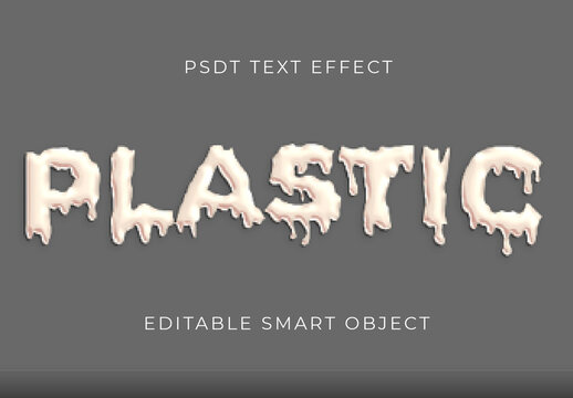Beige Slime Texture Font Dripping Surface Text Effect