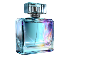 perfume bottle isolated on white