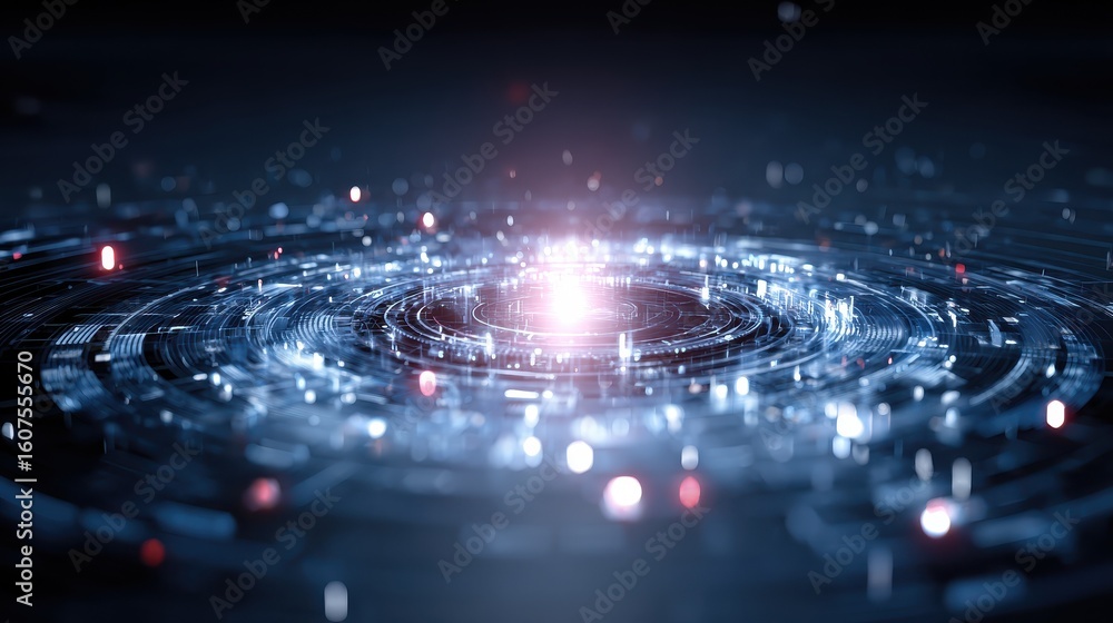 Poster digital background perfect for tech processes, neural networks, artificial intelligence, data transf