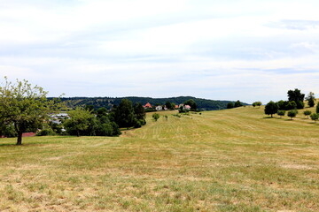 Trockene Sommerlandschaft in Steinheim am Albuch